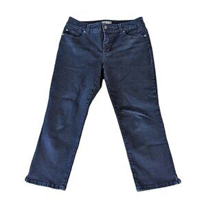 Chicos So Slimming Women's jeans Capri Dark Wash Denim Stretch 1 / US 8